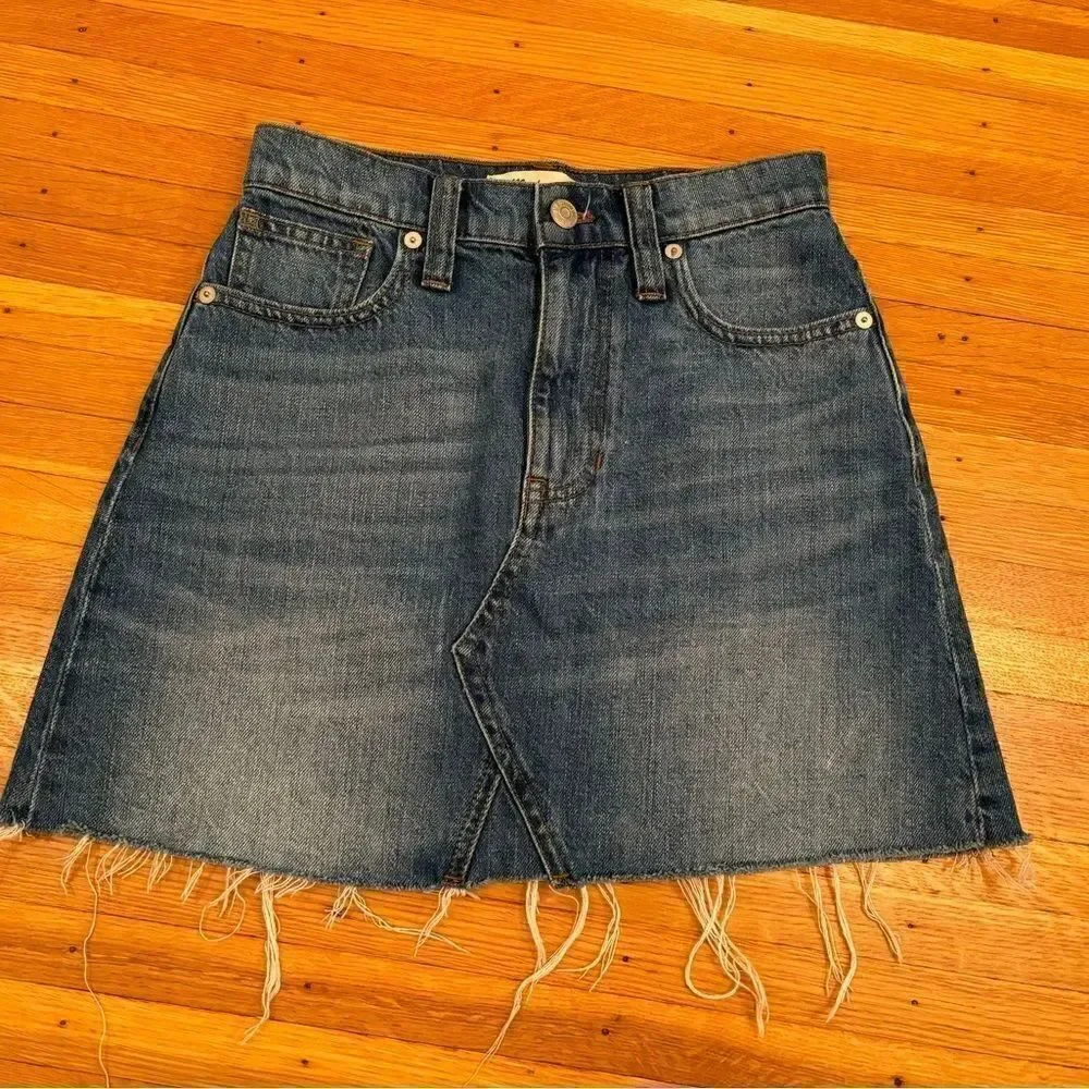 Madewell denim skirt
